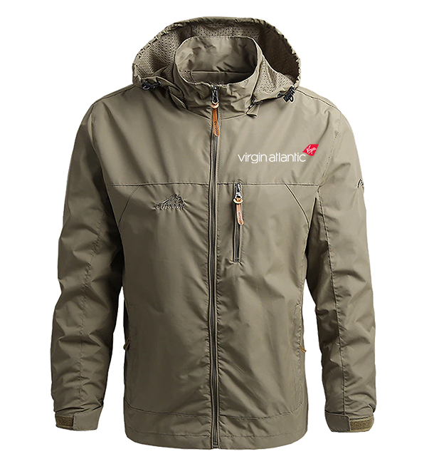 Waterproof virgin atlantic Airline Casual Hooded