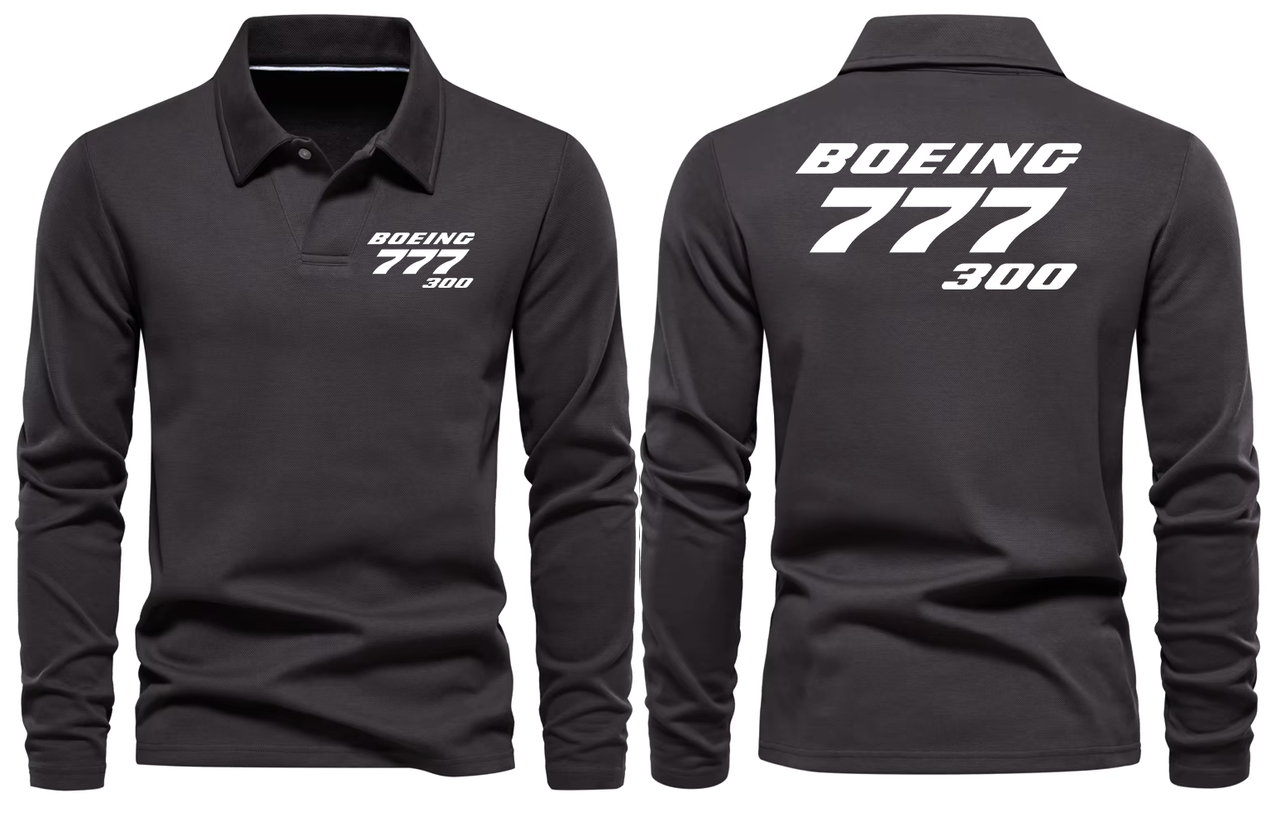 BOEING 777  LONG SLEEVE  POLO