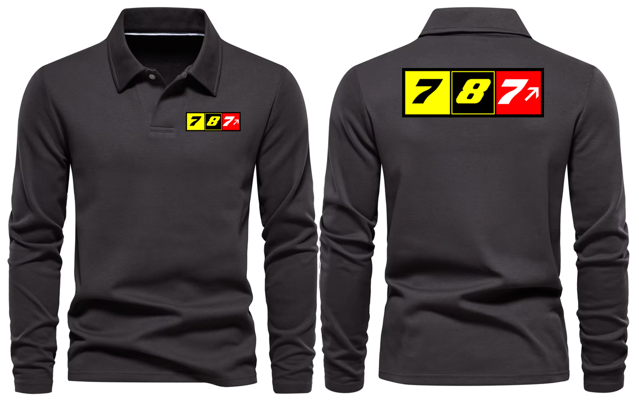 BOEING 787  LONG SLEEVE  POLO
