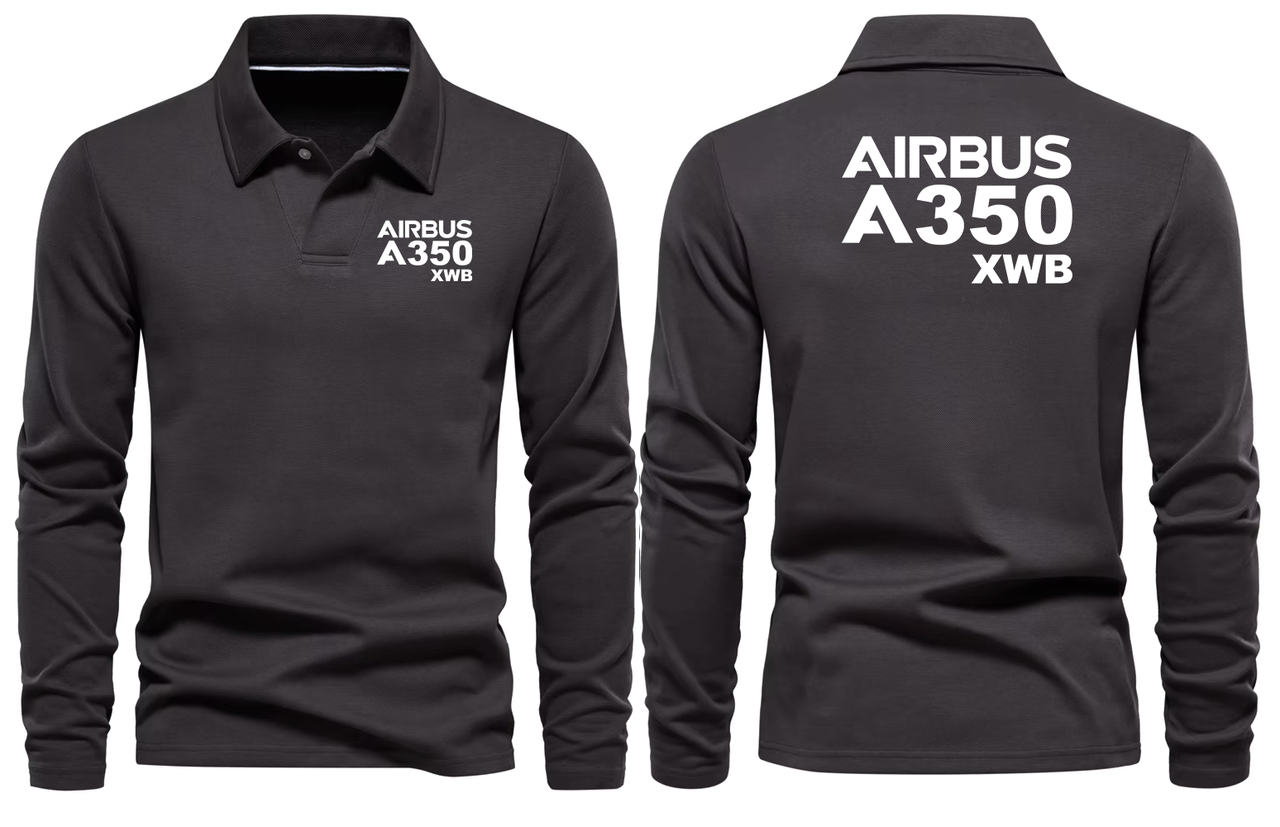 AIRBUS A350 XWB  LONG SLEEVE  POLO