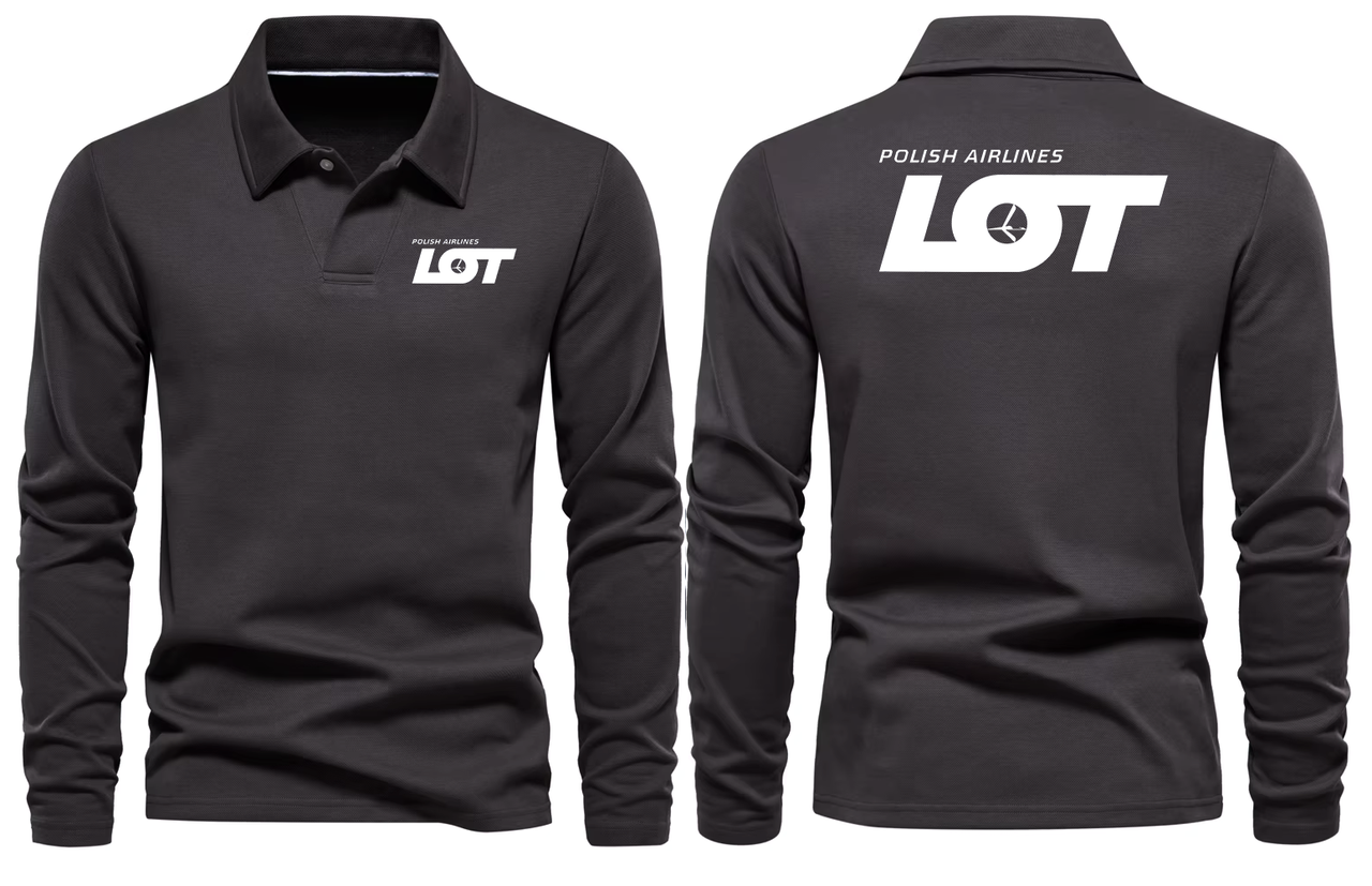 LOT AIRLINES LONG SLEEVE  POLO