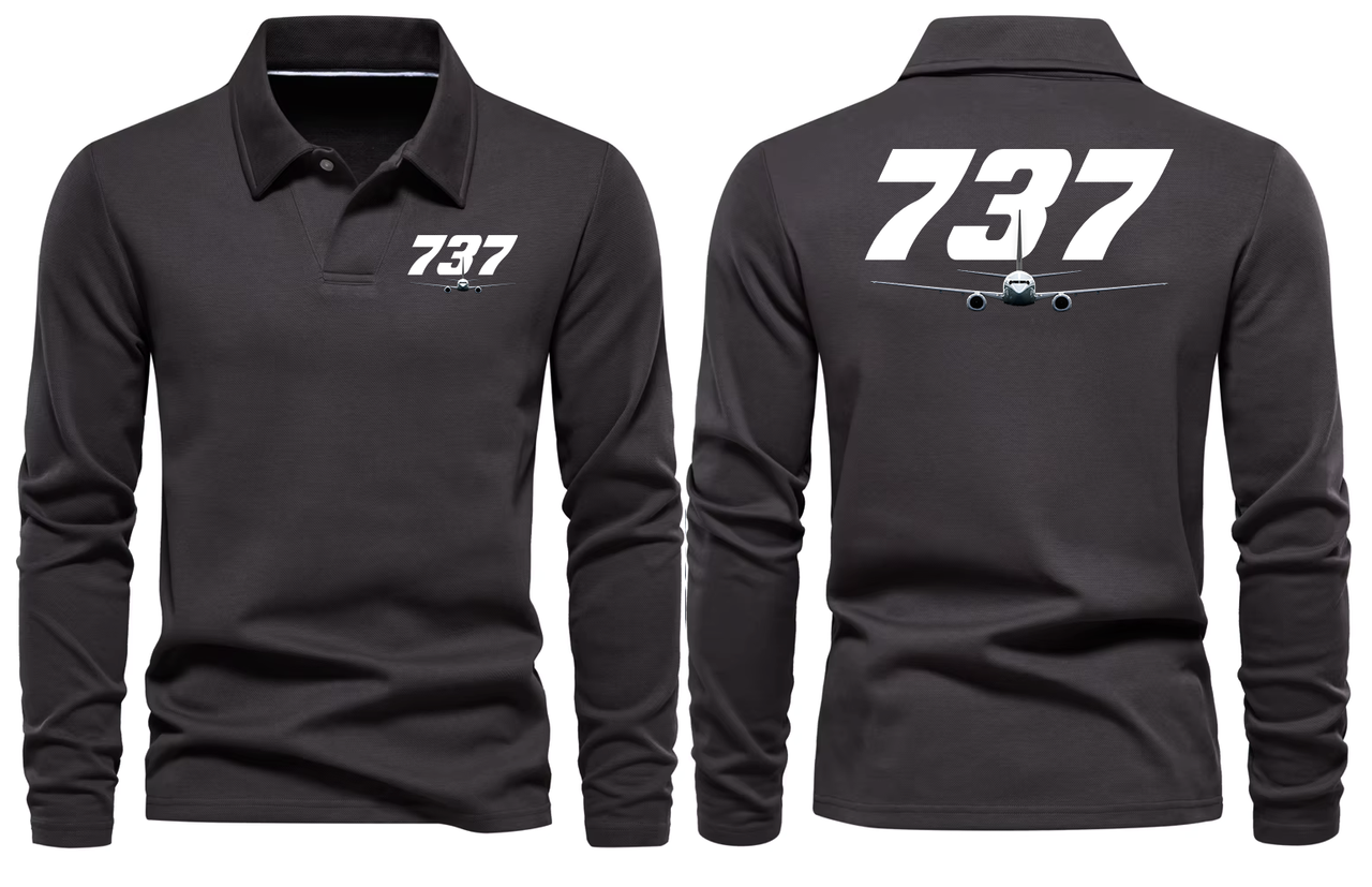 BOEING 737 LONG SLEEVE  POLO