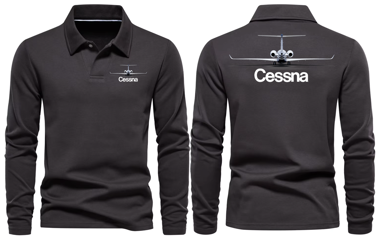 CESSNA LONG SLEEVE  POLO