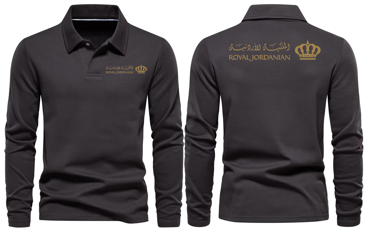 ROYAL JORDANIAN  LONG SLEEVE  POLO