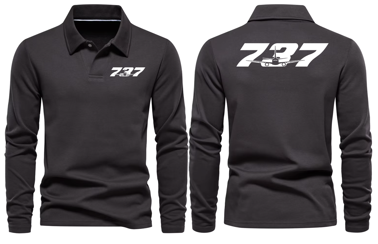 BOEING 737 LONG SLEEVE  POLO