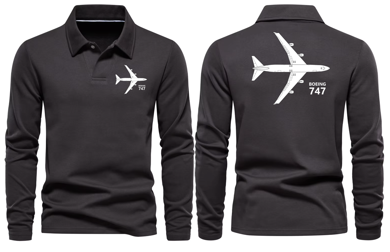 BOEING 747  LONG SLEEVE  POLO