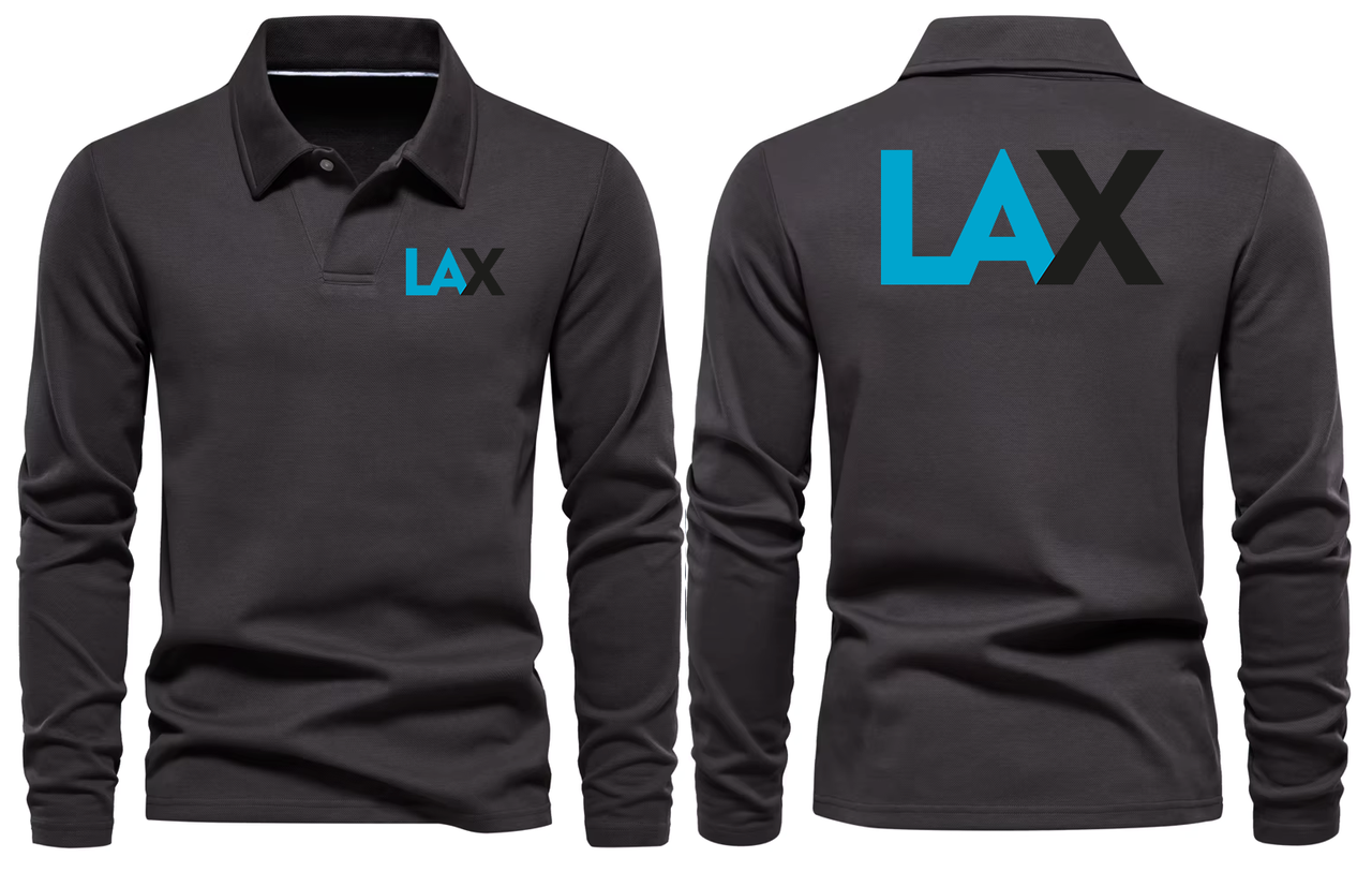 LAX AIRPORT LONG SLEEVE  POLO