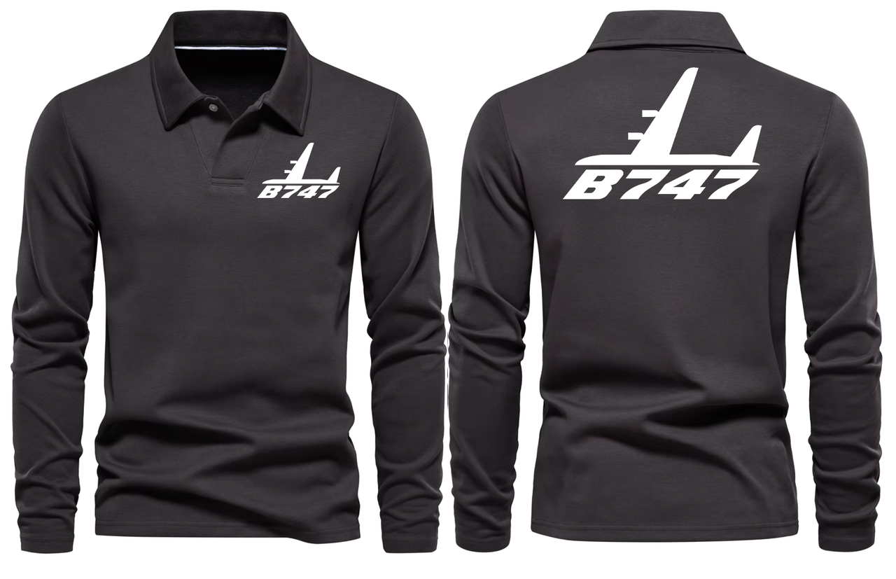 BOEING 747  LONG SLEEVE  POLO