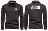 Thumbnail for AIRBUS 330 LONG SLEEVE  POLO