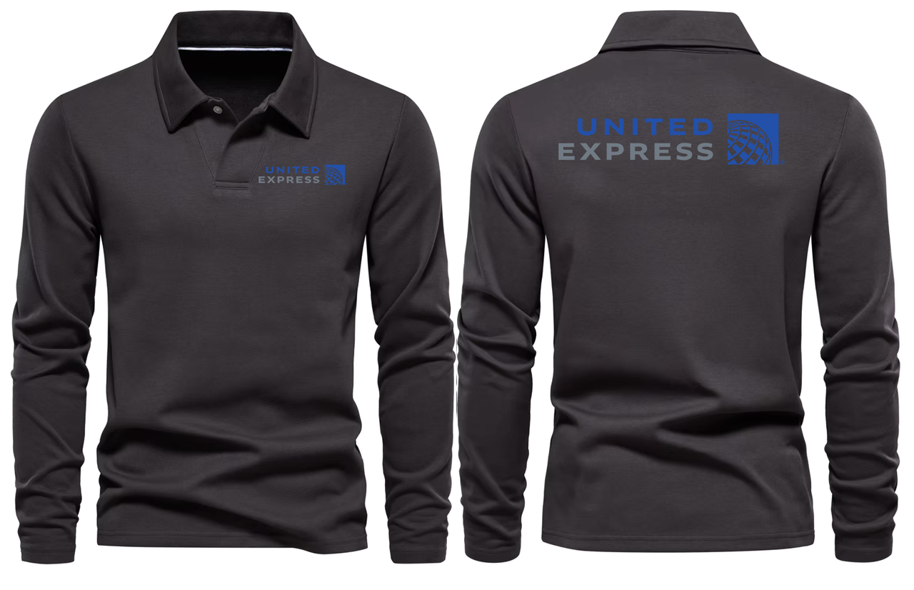 UNITED EXPRESS LONG SLEEVE  POLO