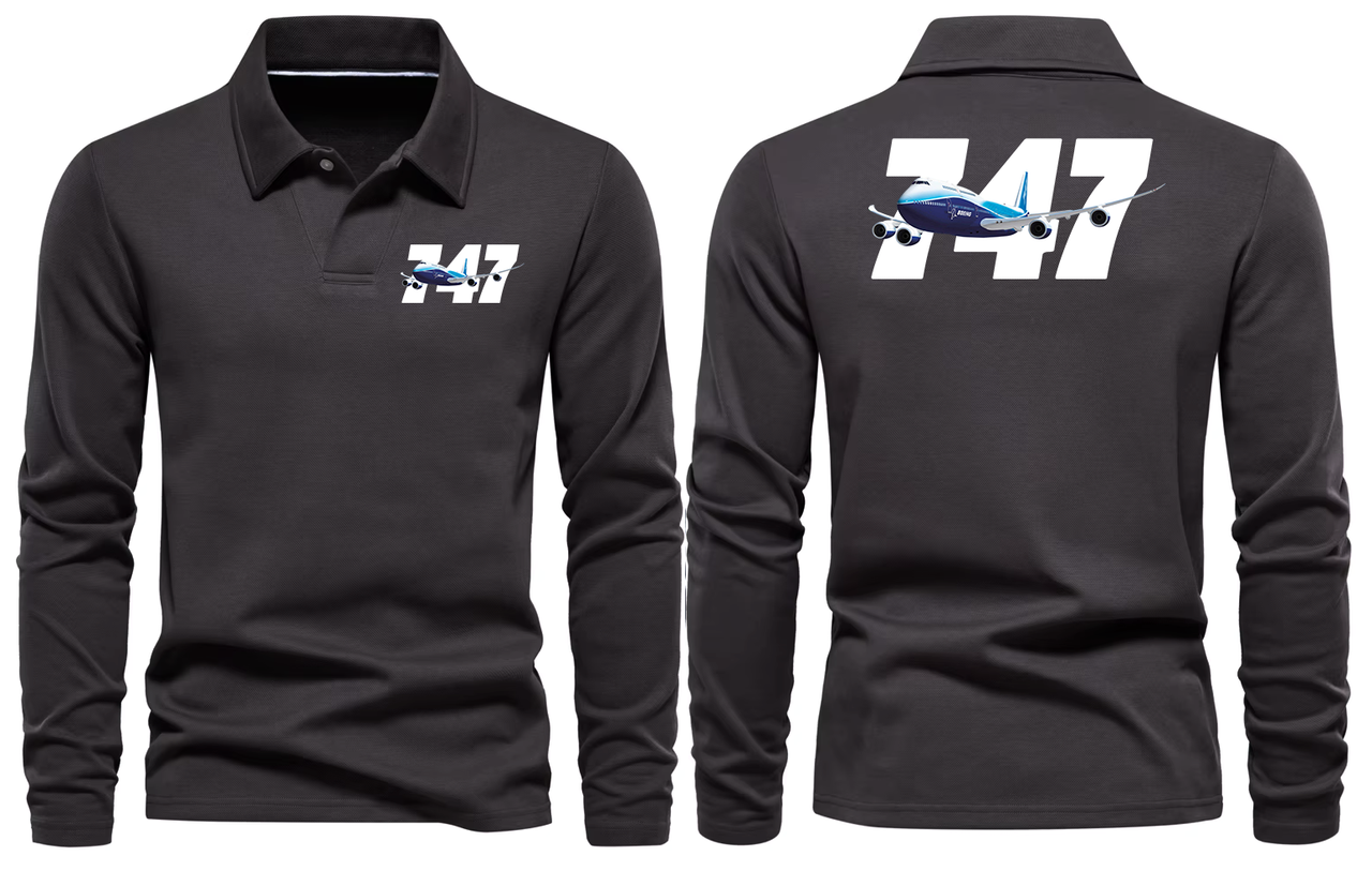 BOEING 747  LONG SLEEVE  POLO