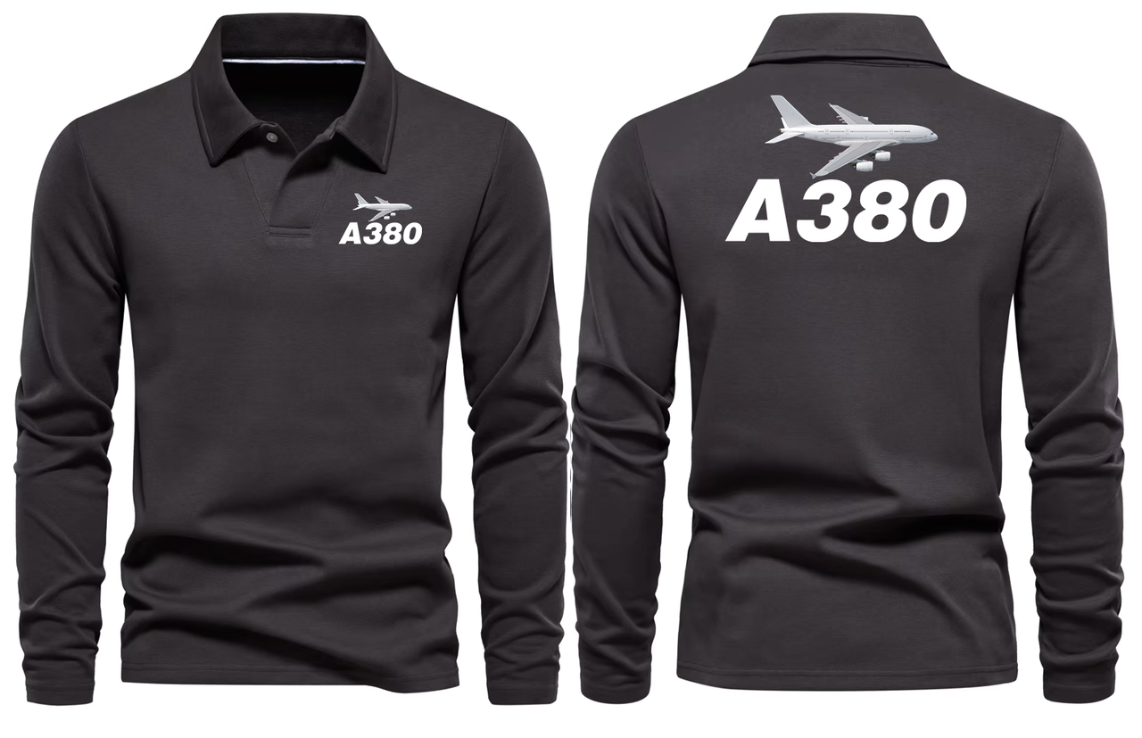 AIRBUS A380 LONG SLEEVE  POLO