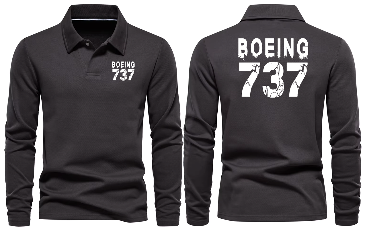 BOEING CFM 56 LONG SLEEVE  POLO
