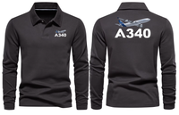 Thumbnail for AIRBUS A340 LONG SLEEVE  POLO