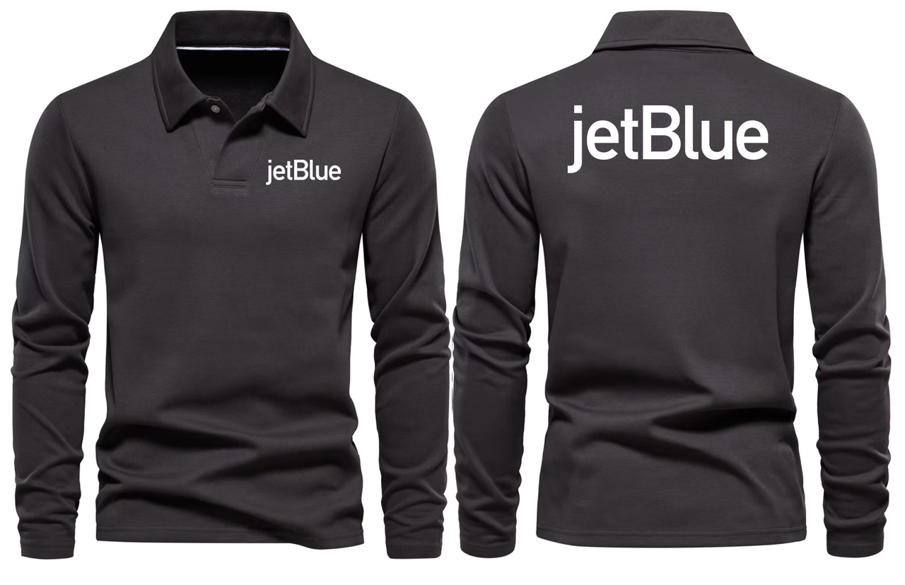 JETBLUE LONG SLEEVE  POLO