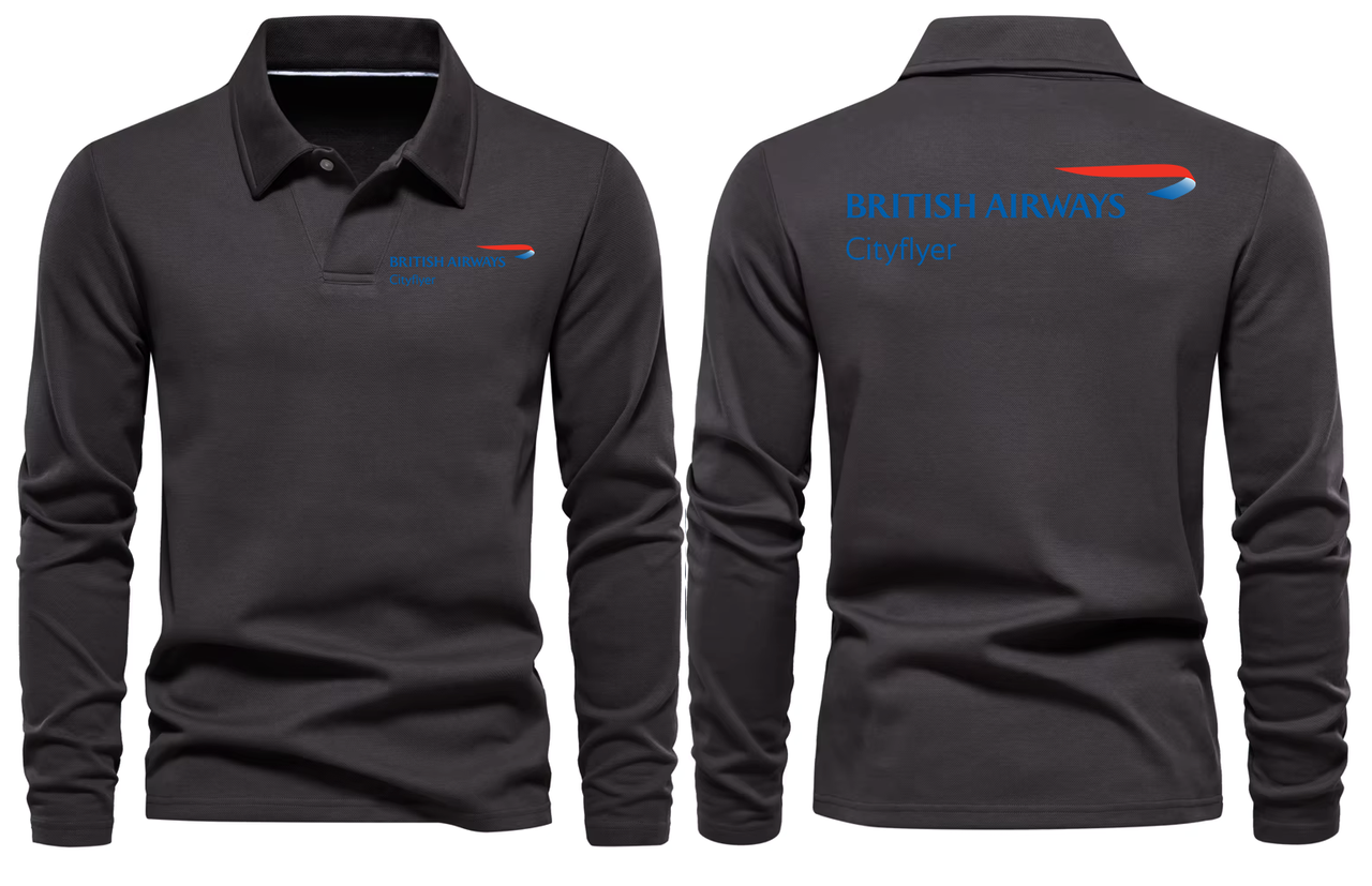 BRITISH AIRWAYS CITYFLYER LONG SLEEVE  POLO