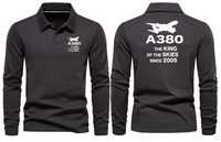 Thumbnail for AIRBUS A380 THE KING LONG SLEEVE  POLO