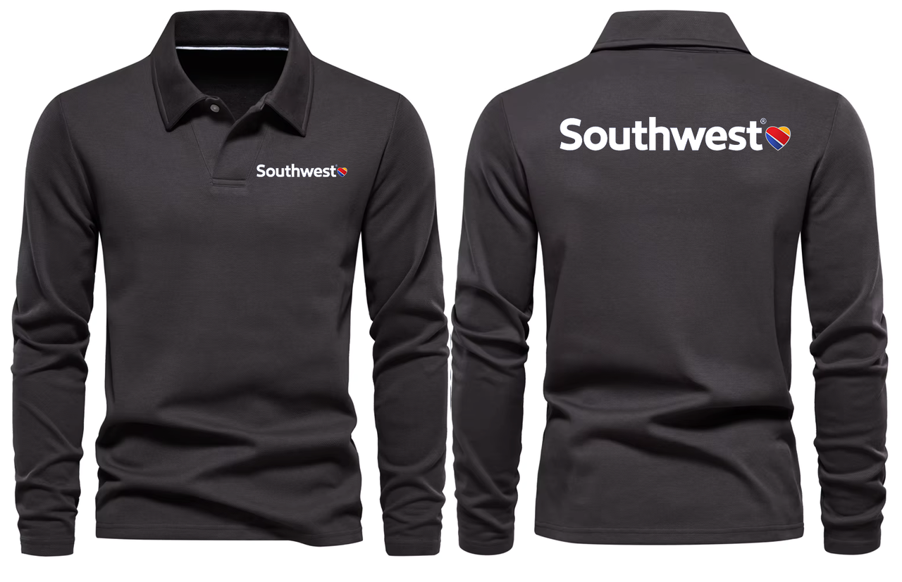 SOUTHWEST AIRLINES LONG SLEEVE  POLO 01