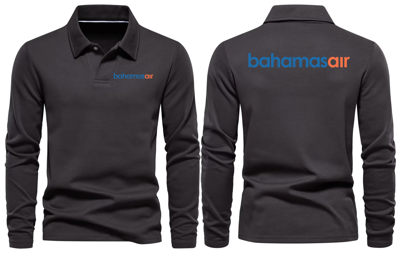 BAHAMAS AIR LONG SLEEVE  POLO