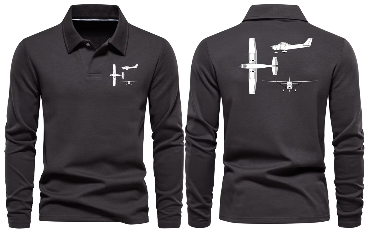 CESSNA LONG SLEEVE  POLO