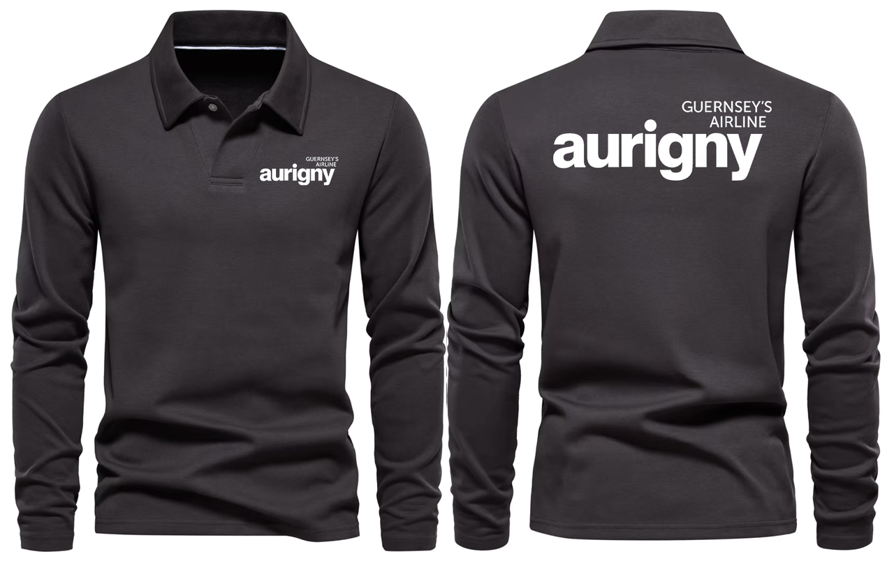 AURIGNY  AIRLINES LONG SLEEVE  POLO