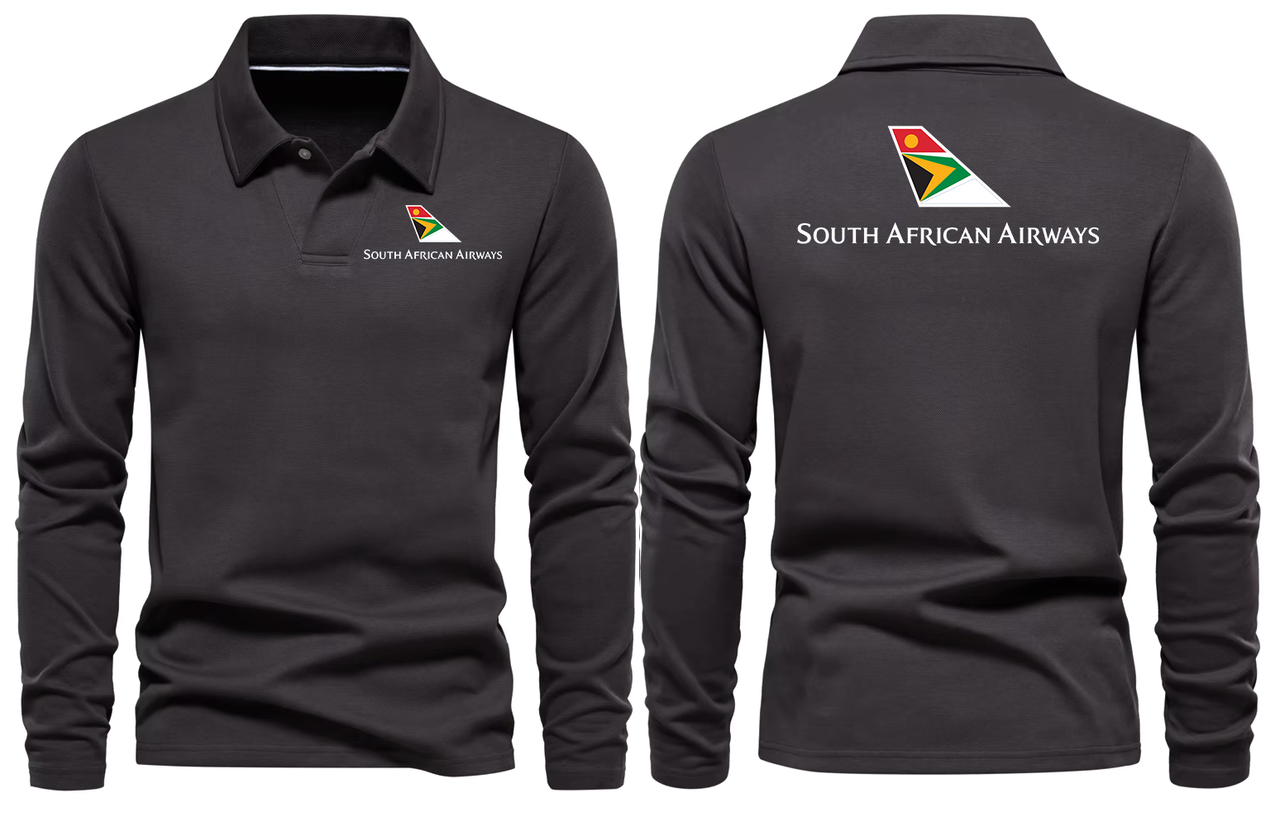 SOUTH AFRICA AIRWAYS LONG SLEEVE  POLO