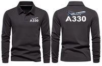Thumbnail for AIRBUS 330 LONG SLEEVE  POLO