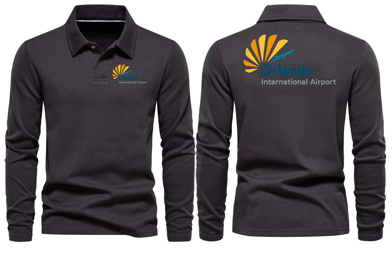 ORLANDO AIRPORT LONG SLEEVE  POLO