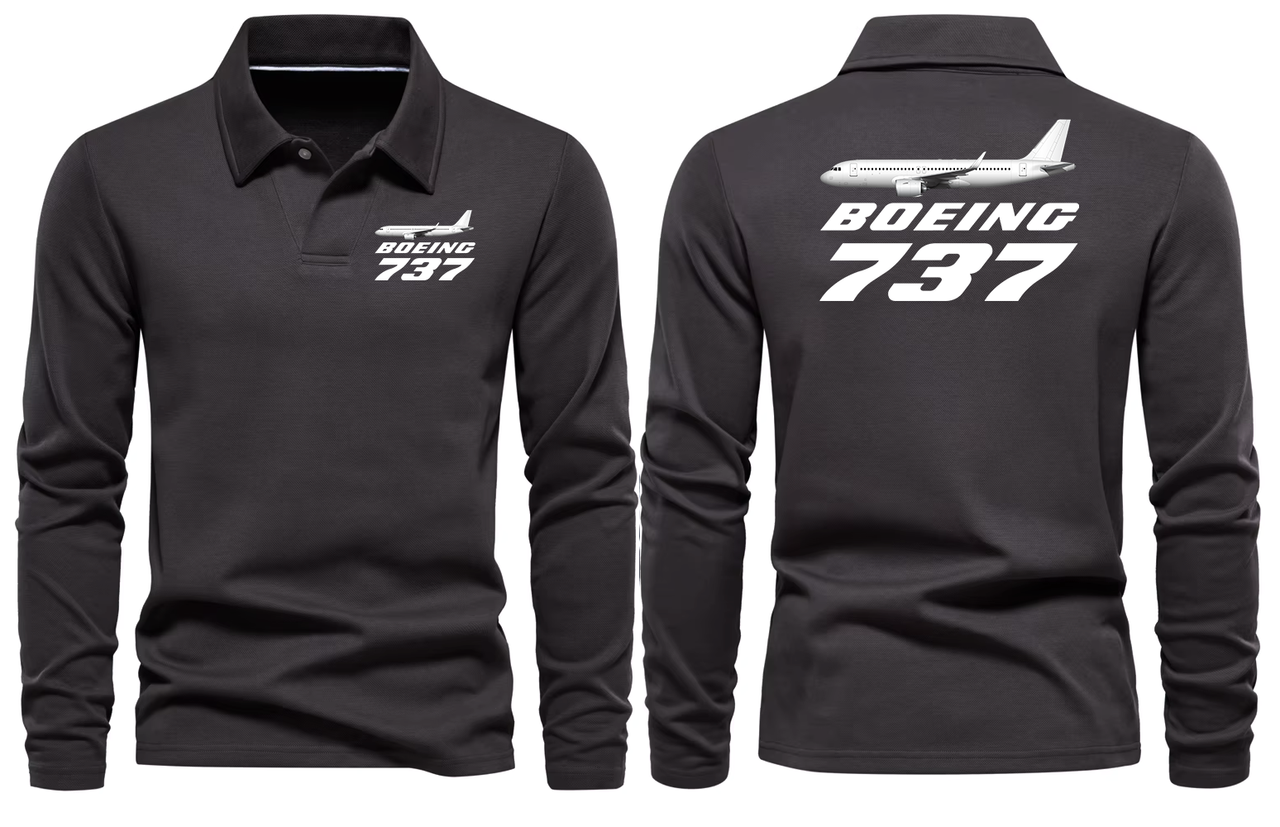 BOEING 737 LONG SLEEVE  POLO