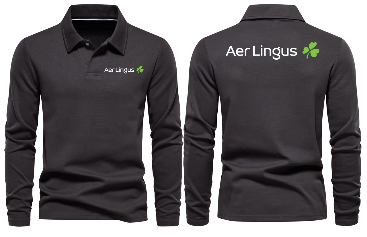 LINGUS AIRLINES LONG SLEEVE  POLO
