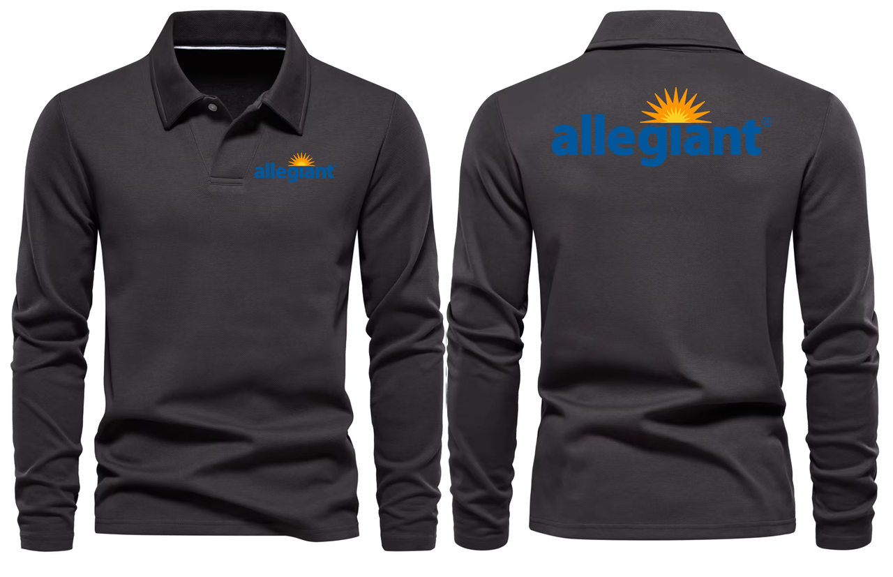 ALLEGIANT AIRWAYS LONG SLEEVE  POLO