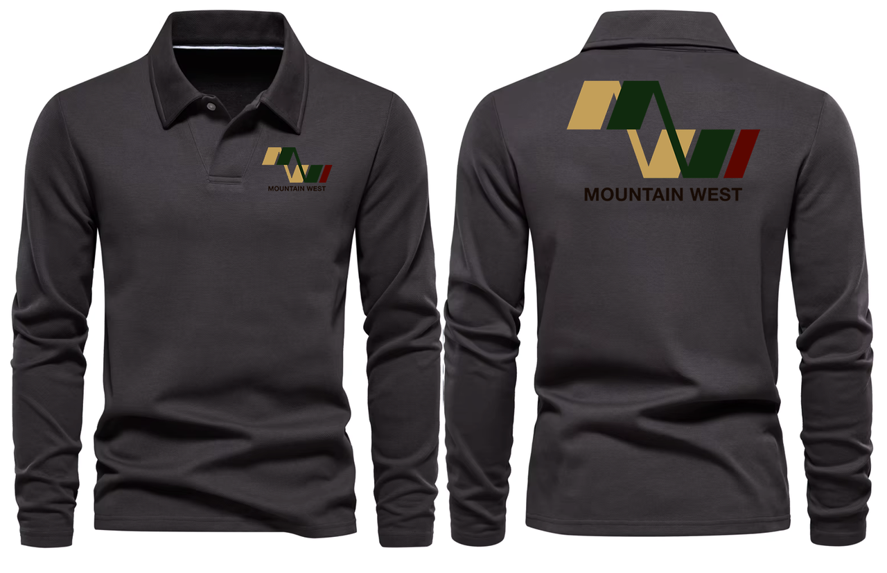 MOUNTAI  WEST LONG SLEEVE  POLO