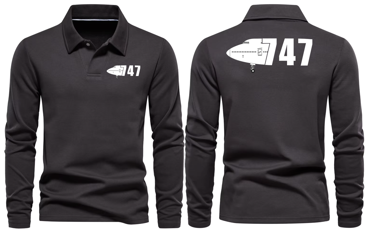 BOEING 747  LONG SLEEVE  POLO