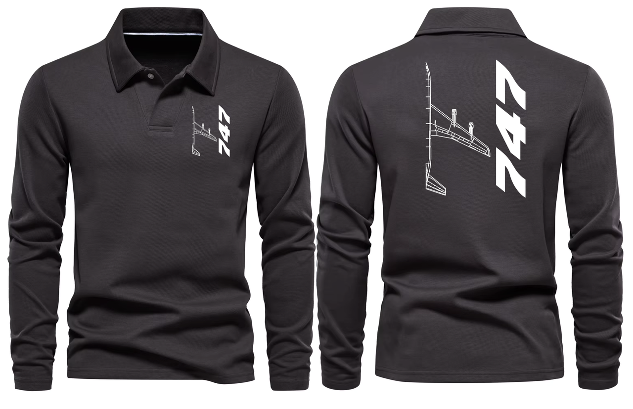 BOEING 747  LONG SLEEVE  POLO