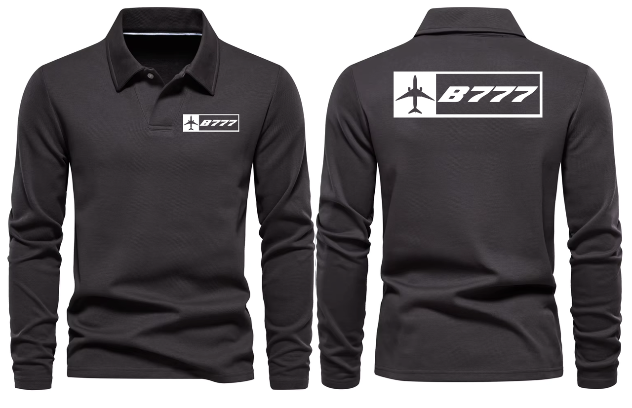 BOEING 777  LONG SLEEVE  POLO