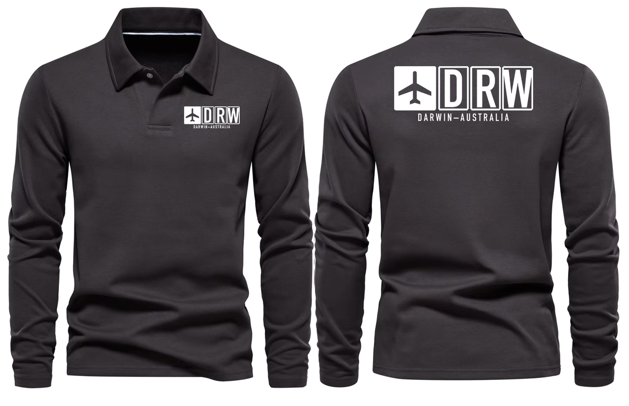 DRW AIRPORT LONG SLEEVE POLO