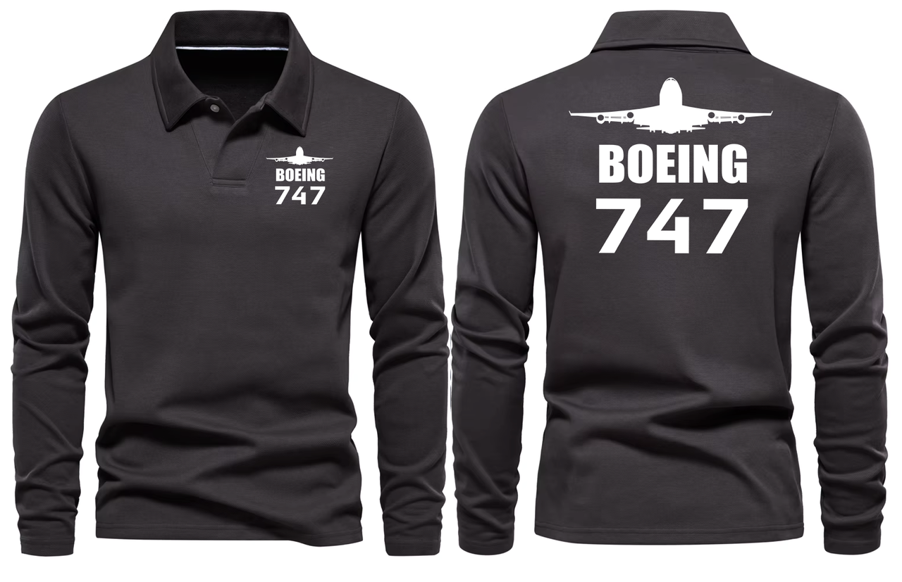 BOEING 747  LONG SLEEVE  POLO