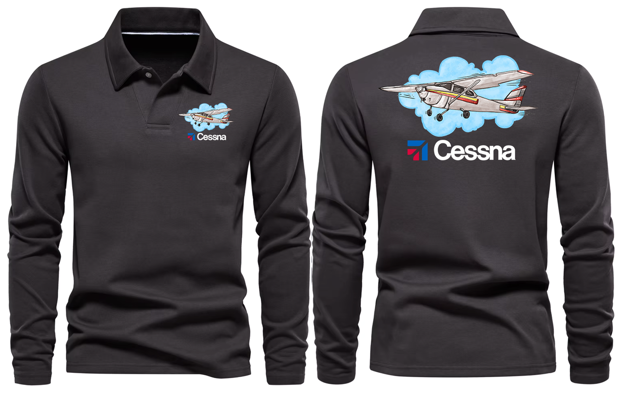 CESSNA LONG SLEEVE  POLO