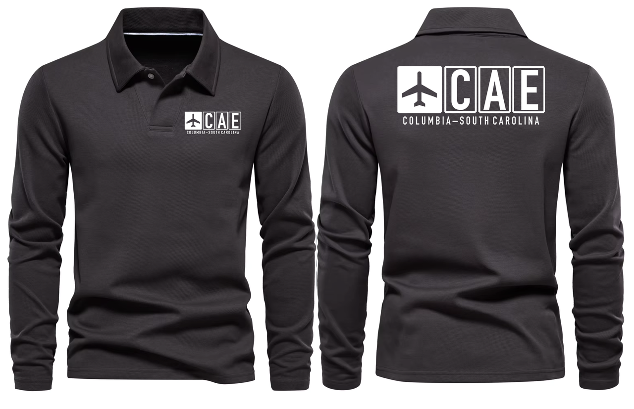CAE AIRPORT LONG SLEEVE POLO