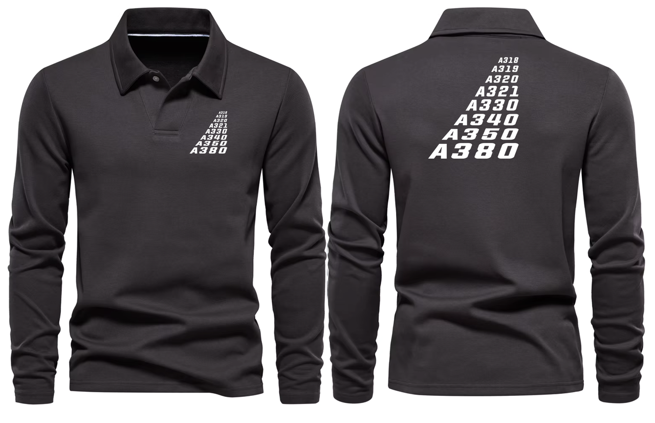 AIRBUS FAMILY LONG SLEEVE  POLO