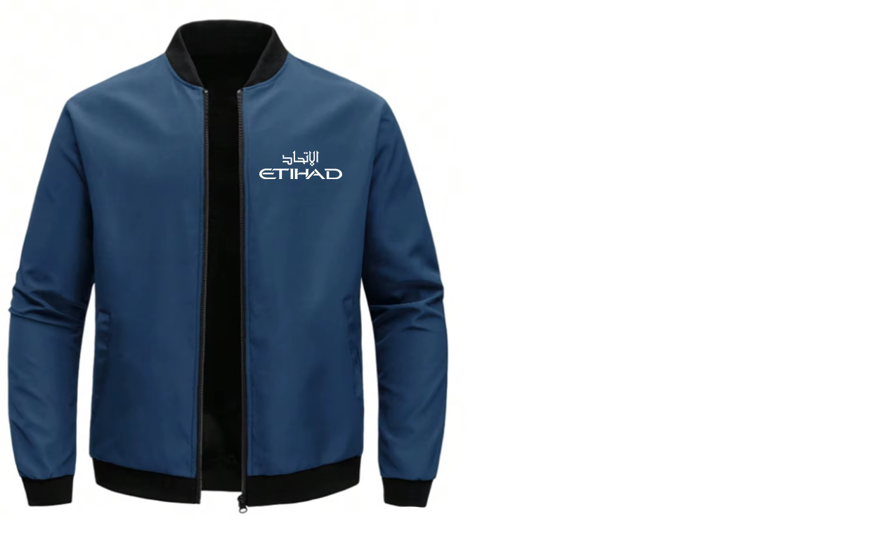 ETIHAD LOOSE SOLID COLOR JACKET