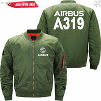 Thumbnail for AIRBUS A319 Ma-1 Bomber Jacket Flight Jacket Aviator Jacket THE AV8R