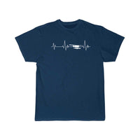 Thumbnail for Heartbeat Airplane Amphibious Ekg Aviator Flying T-SHIRT THE AV8R