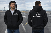 Thumbnail for BOEING LOGO WINTER THICK ZIP SWEATSHIRT