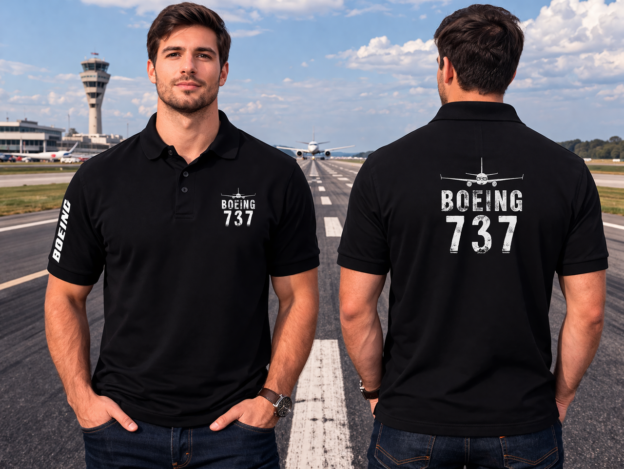 BOEING 737 POLO T-SHIRT
