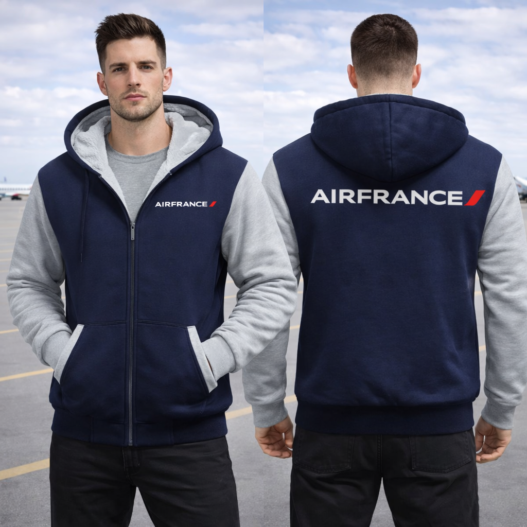 FRANCE AIRLINES  JACKETS FLEECE SWEATSHIRT