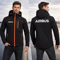 Thumbnail for AIRBUS LOGO WATERPROOF WINDPROOF SOFTSHELL HOODED JACKET