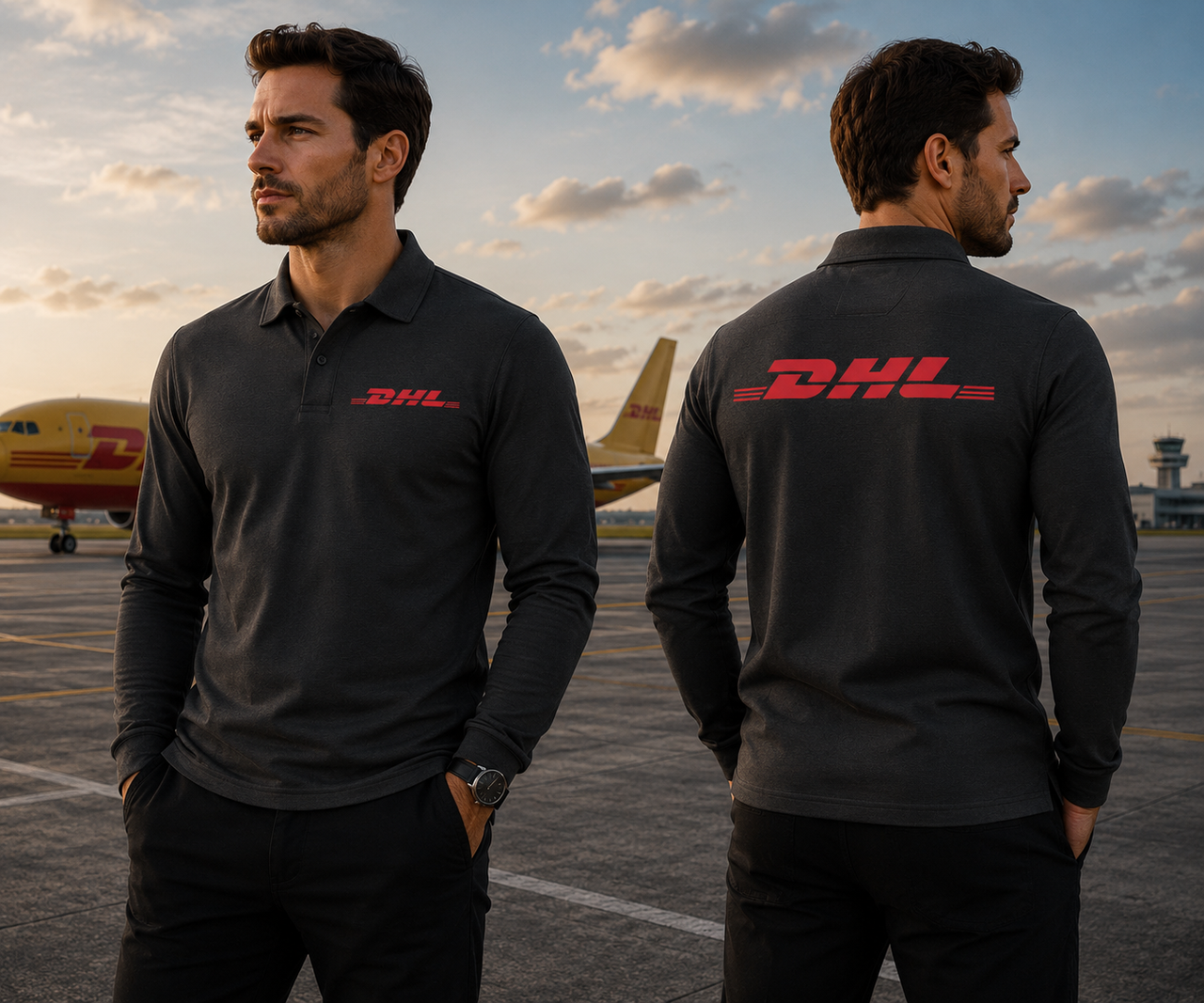 DHL LONG SLEEVE  POLO