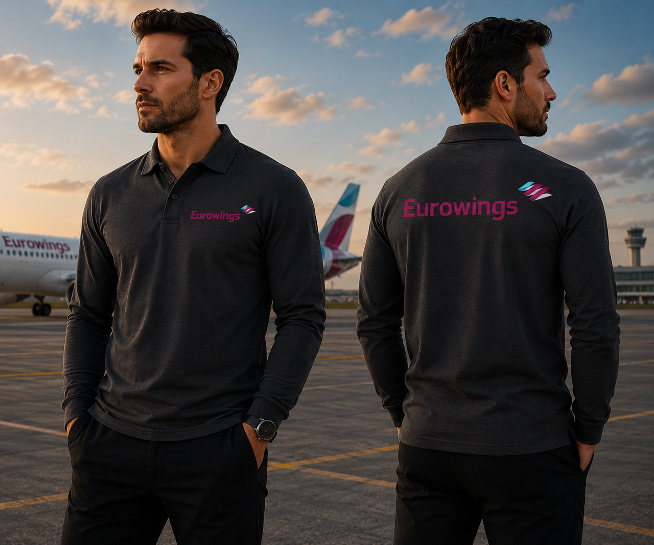 EUROWINGS LONG SLEEVE  POLO