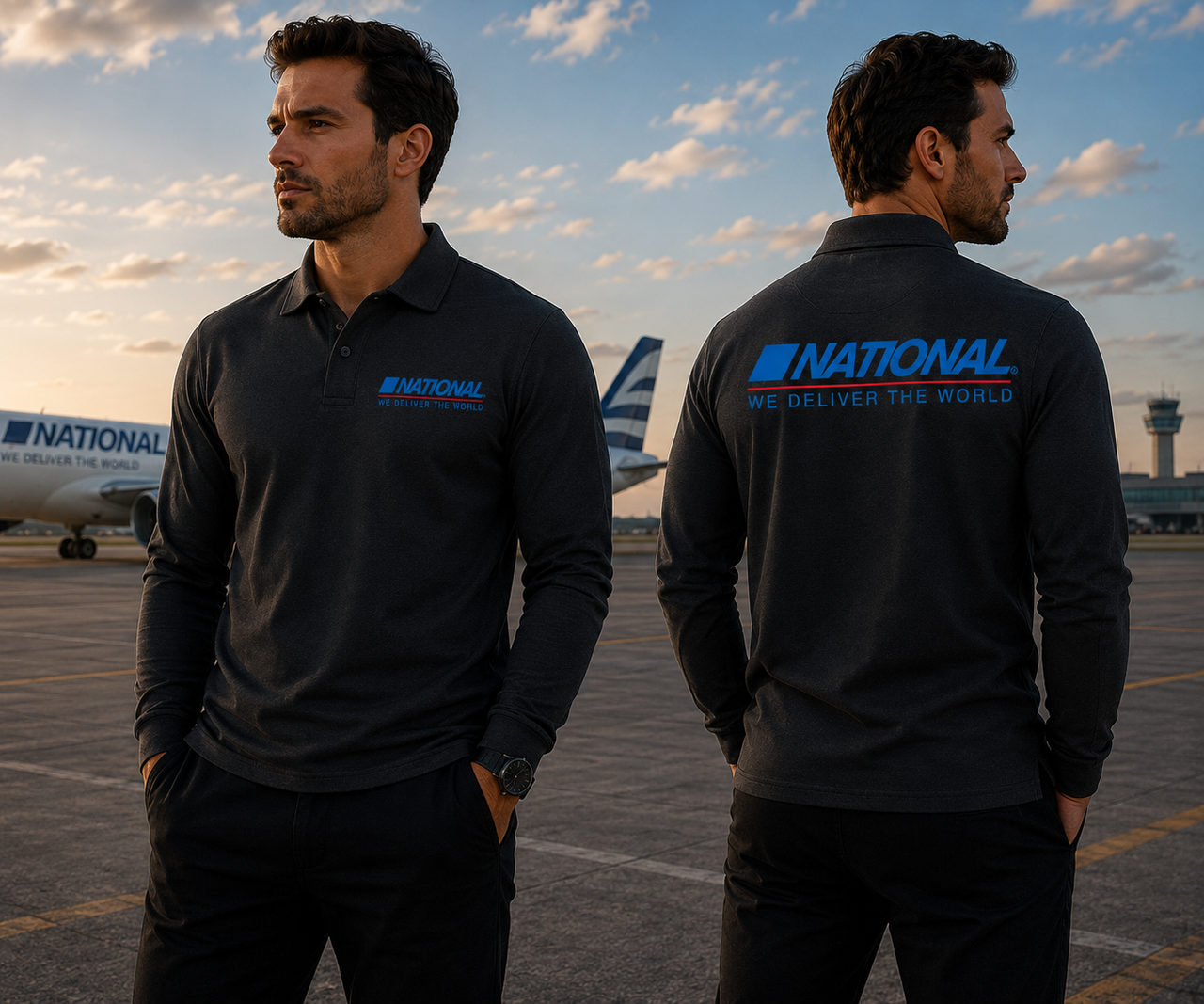 NATIONAL LONG SLEEVE  POLO